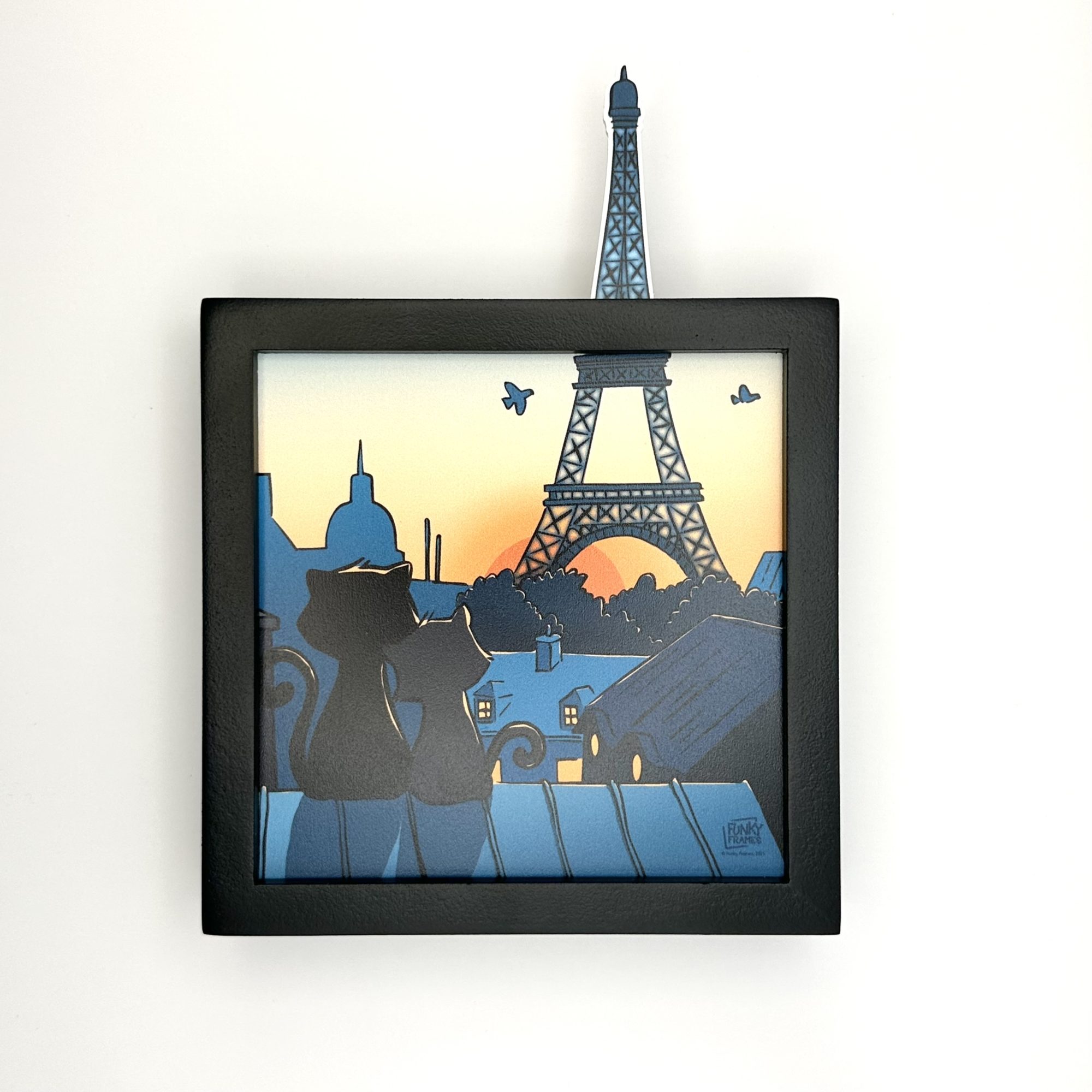 Funky Frames Les chamoureux cadre noir