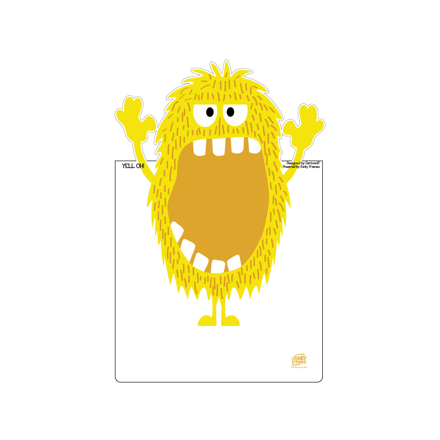 monstre-jaune-contour