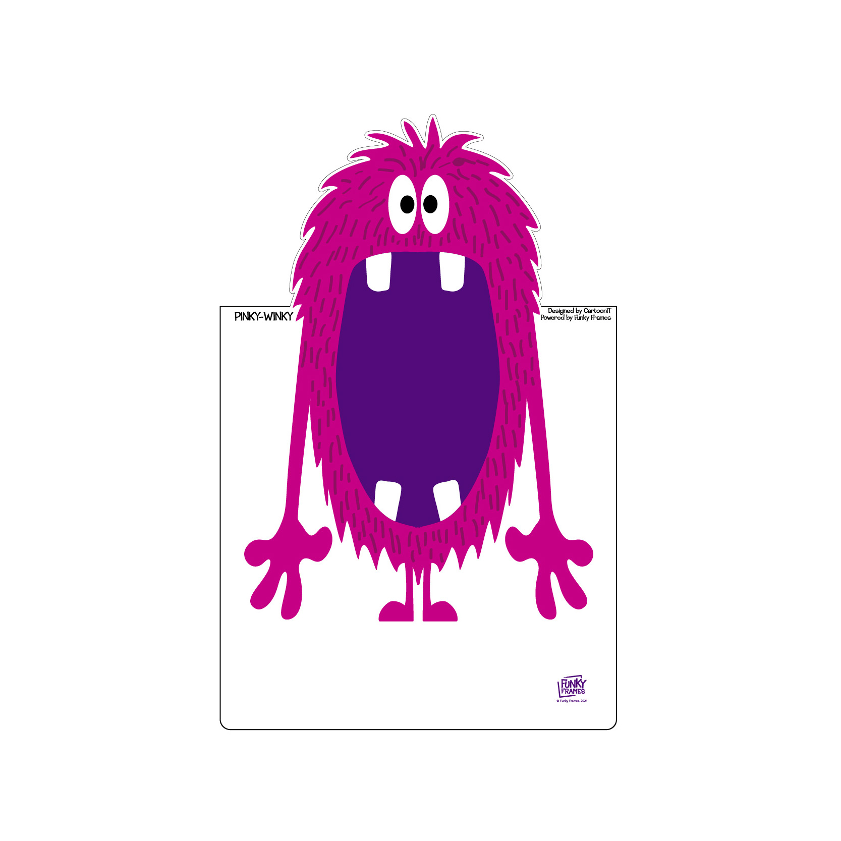 monstre-rose-contour