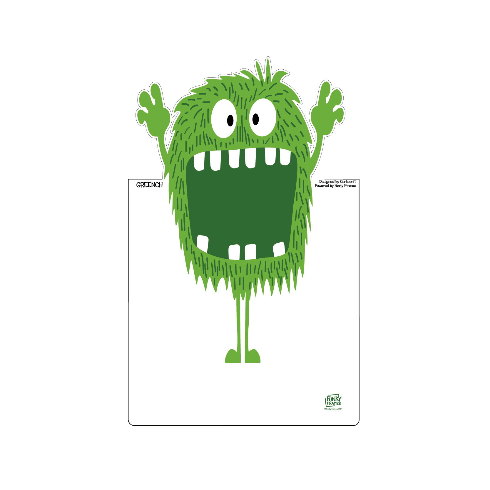 monstre-vert-contour