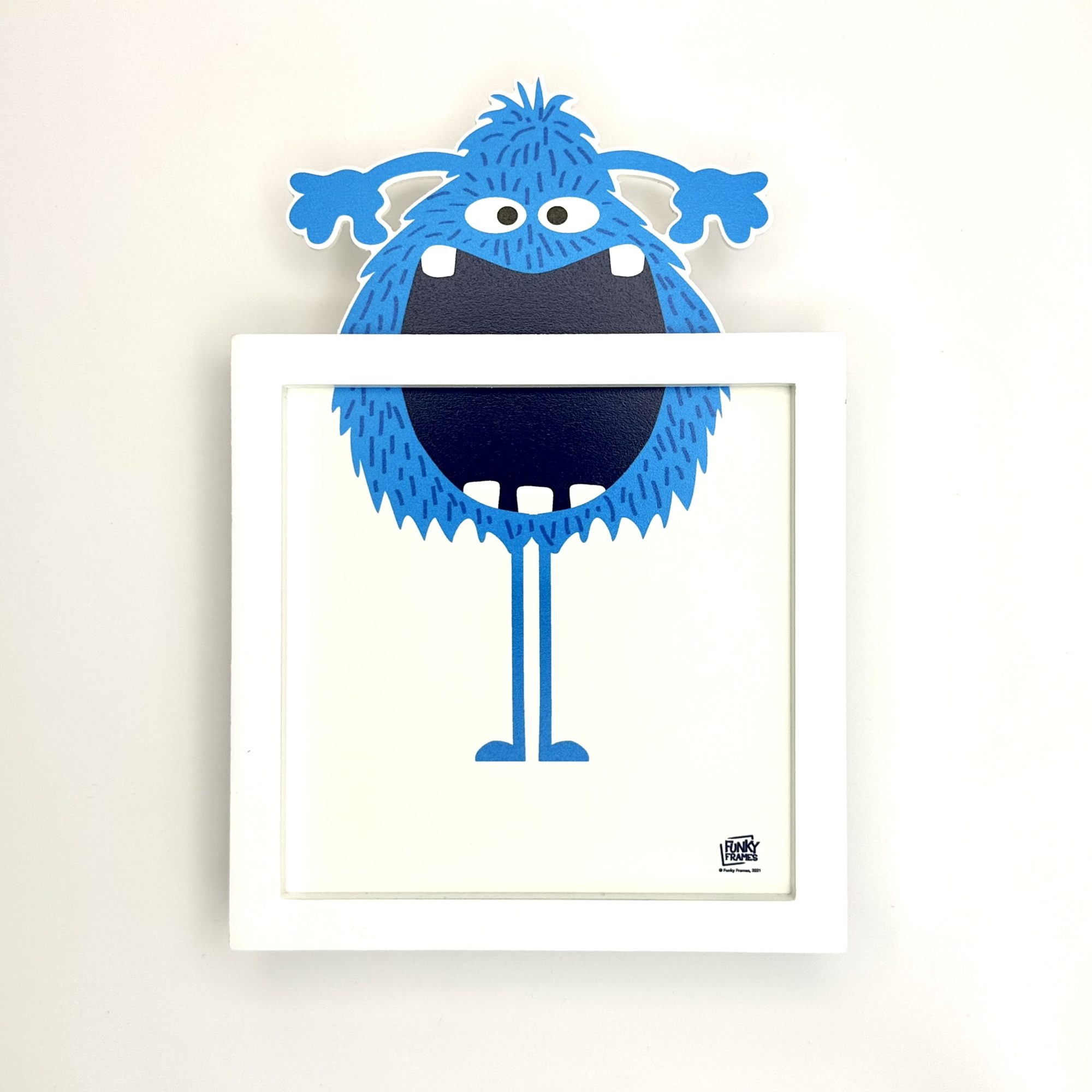 Funky Frames Bluedabedibadu cadre blanc