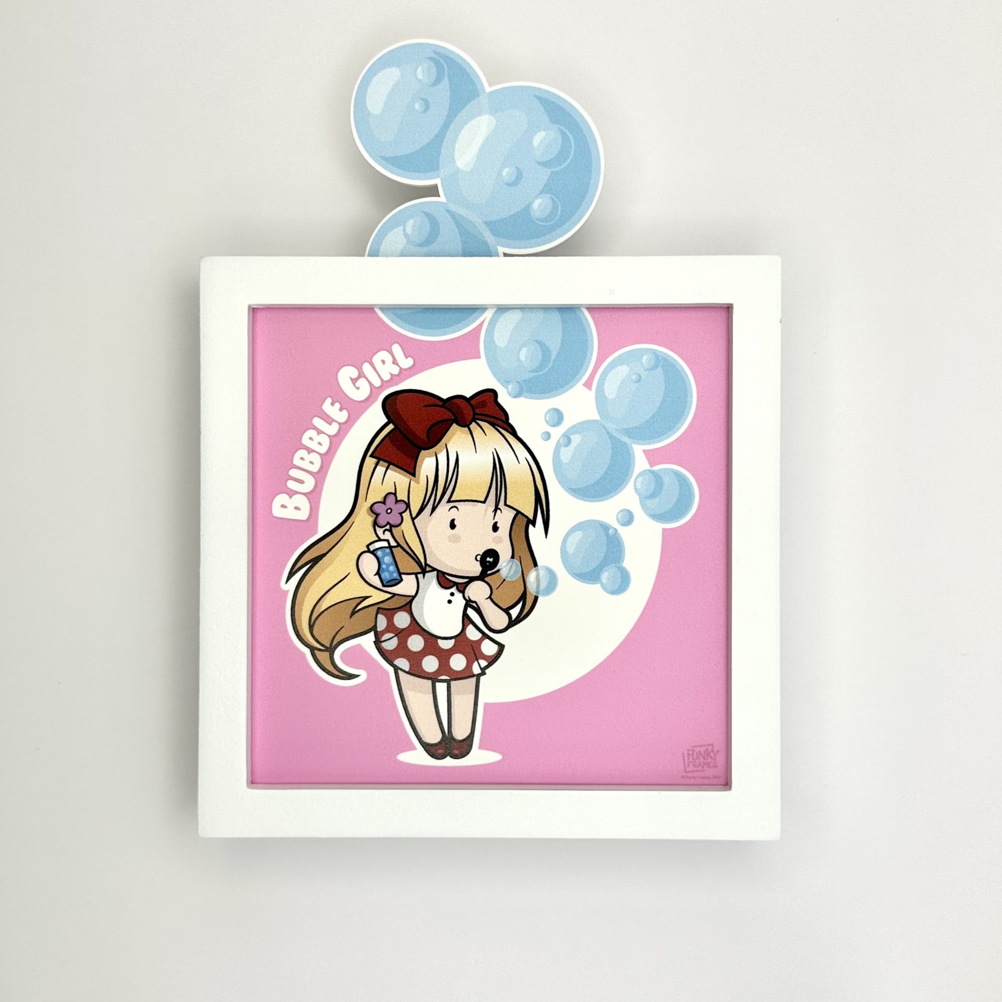 Funky Frames Bubble Girl cadre blanc