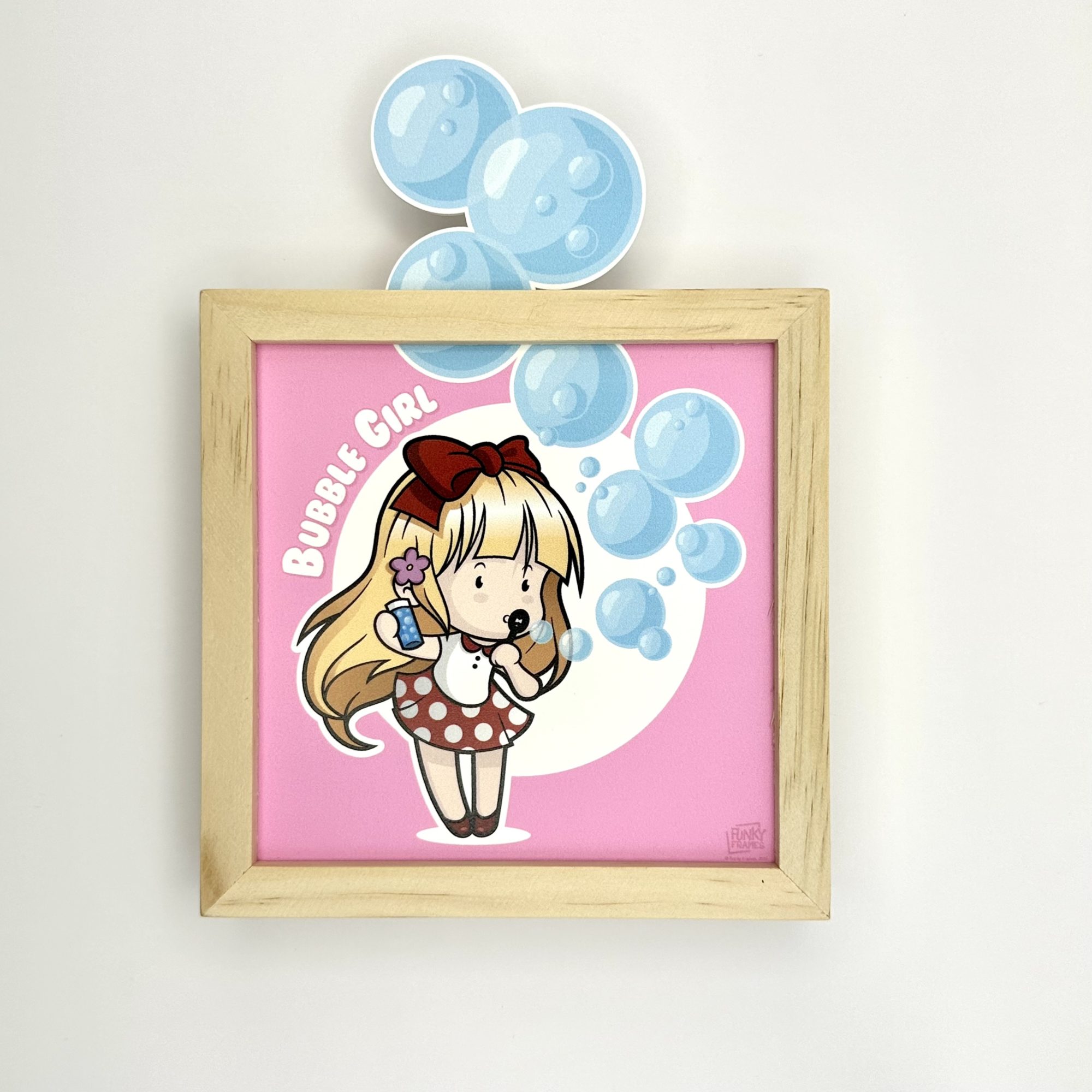 Funky Frames Bubble Girl cadre bois