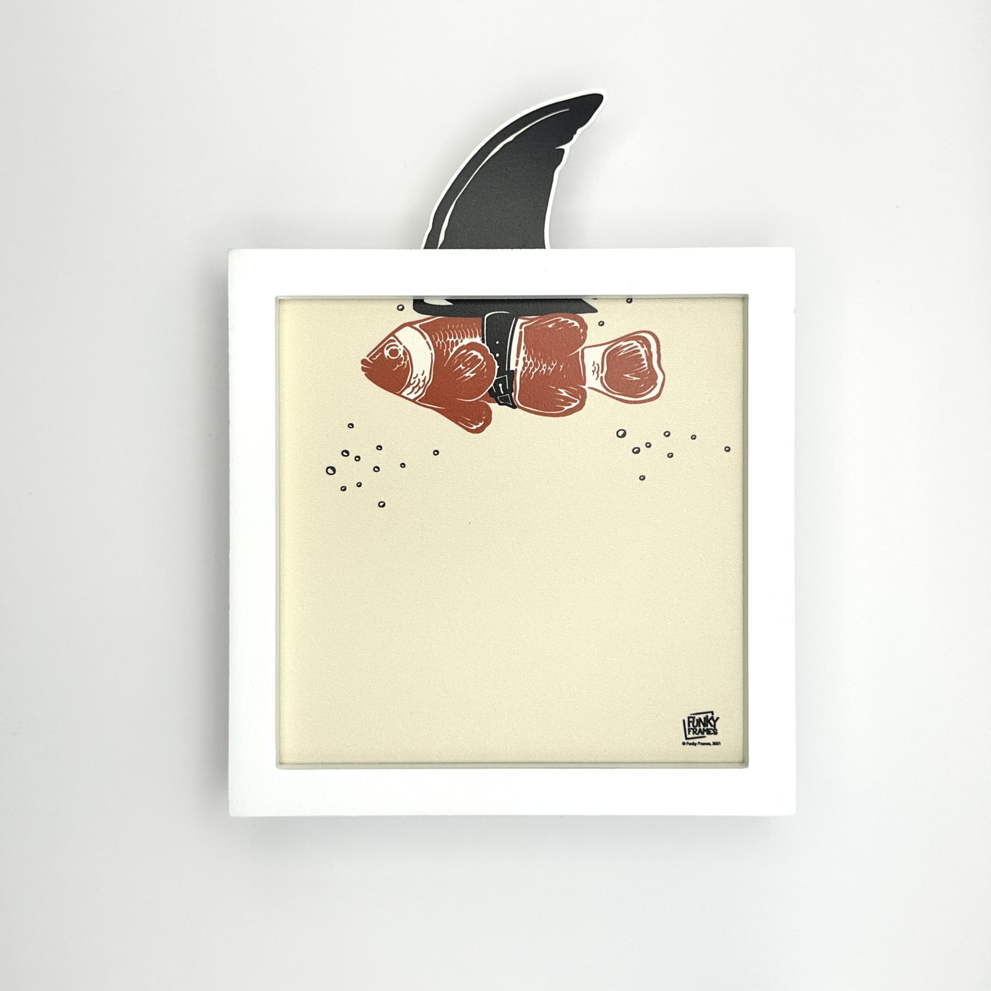 Funky Frames Clown Fish cadre blanc