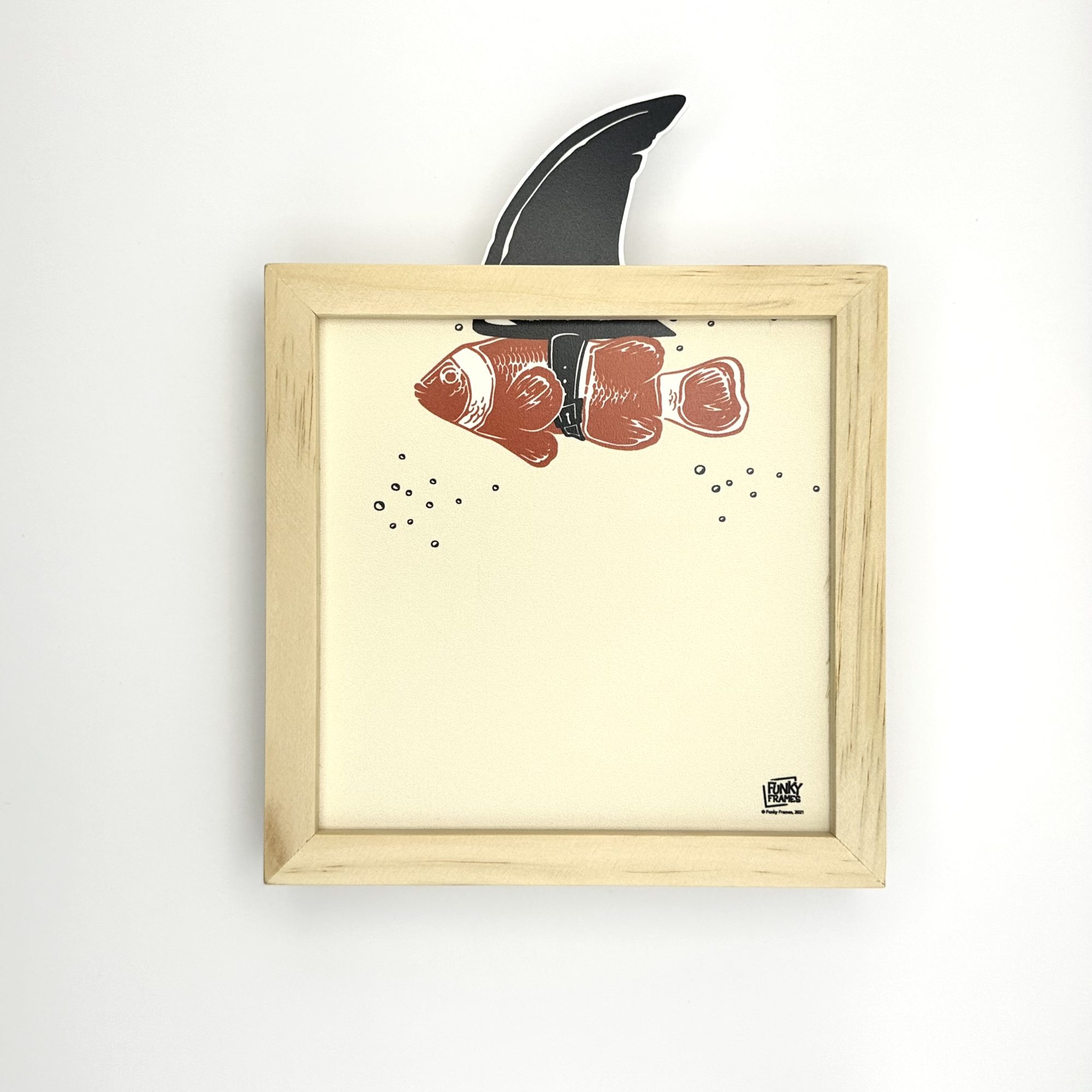 Funky Frames Clown Fish cadre bois