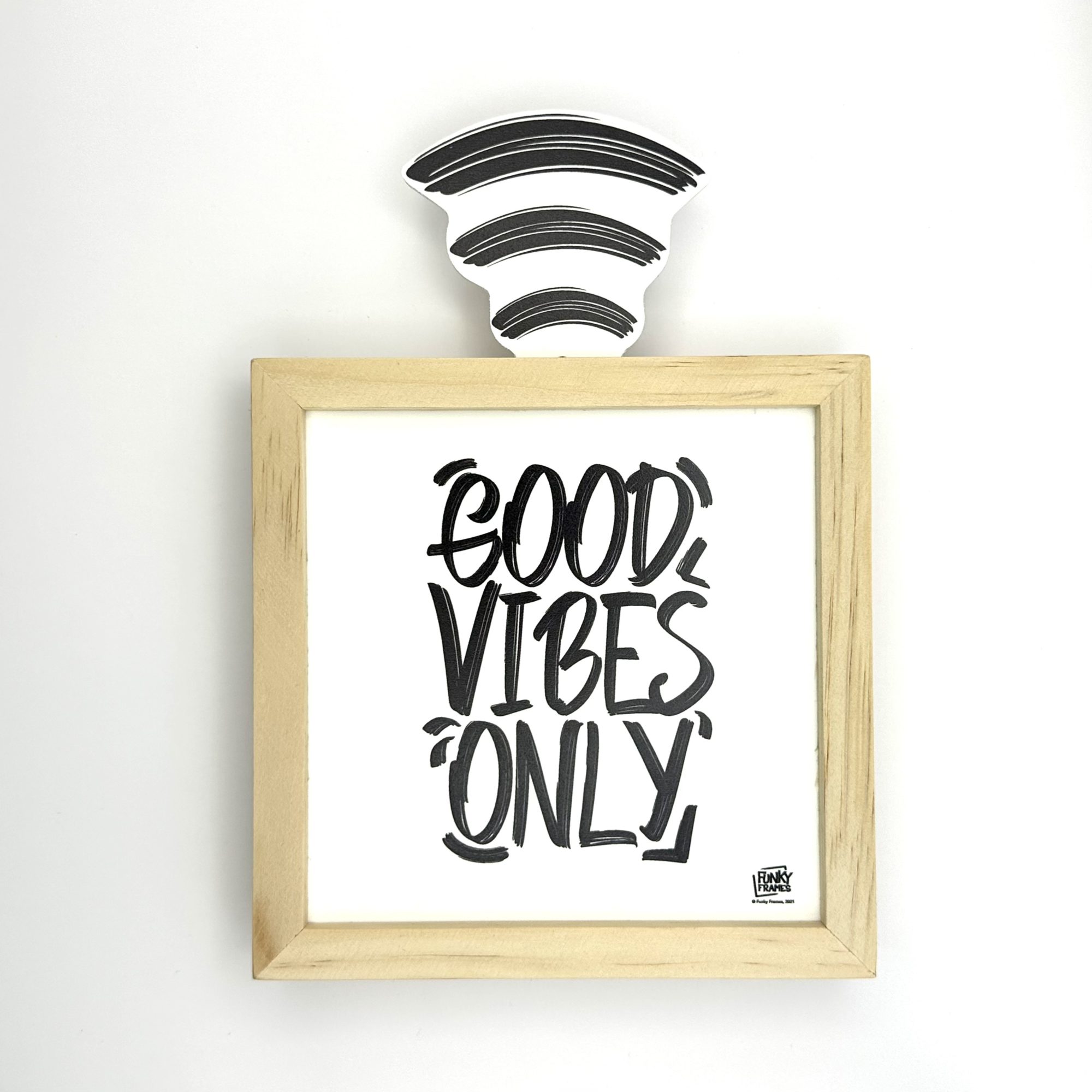 Funky Frames Good Vibes cadre bois