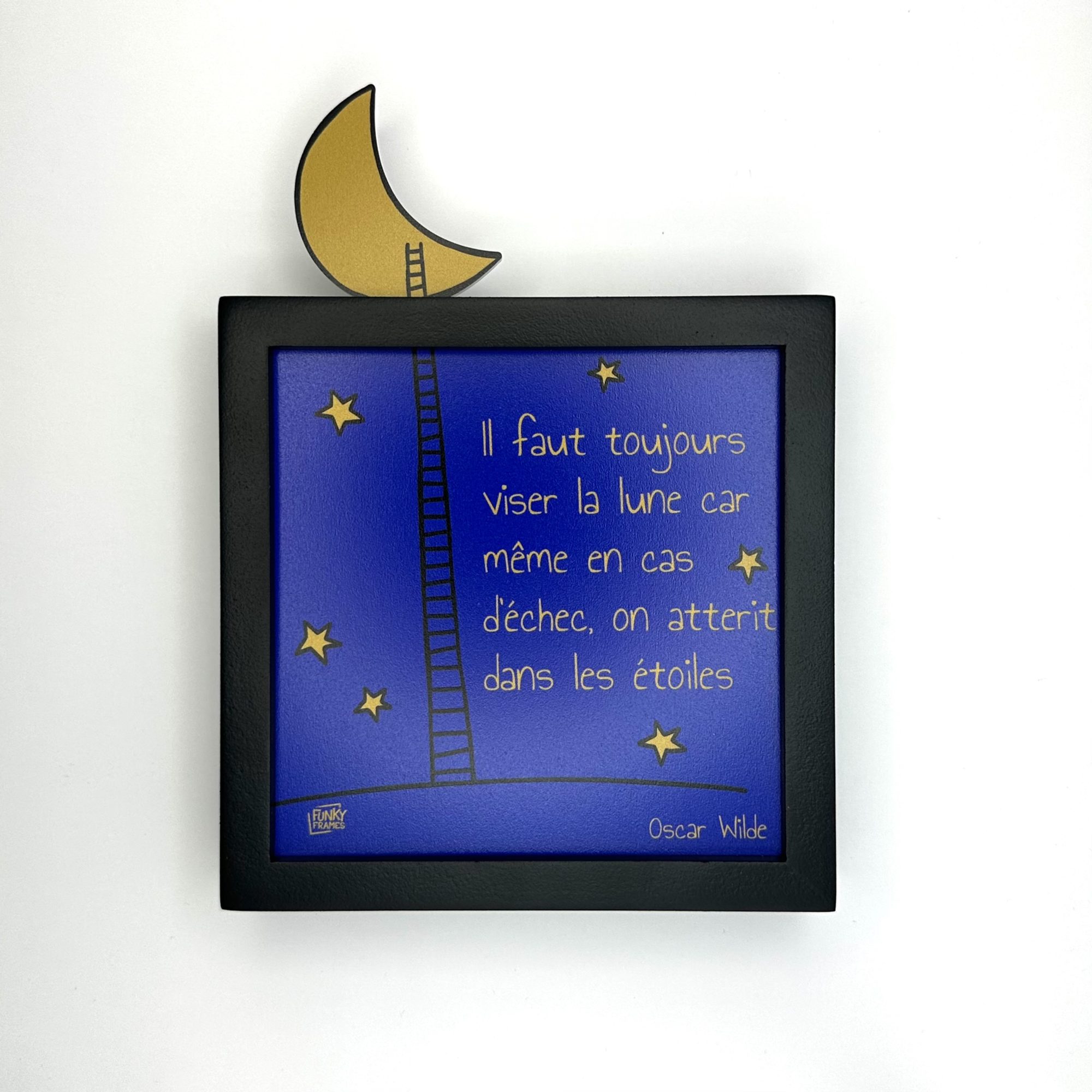 Funky Frames La lune cadre noir