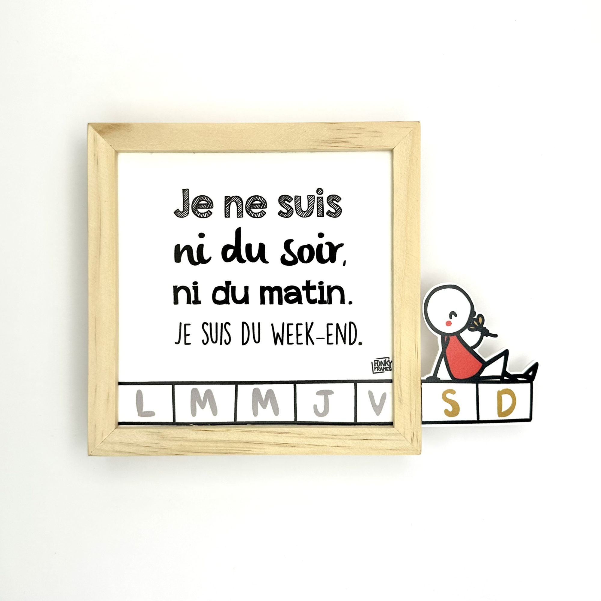 Funky Frames Le Week-end cadre bois