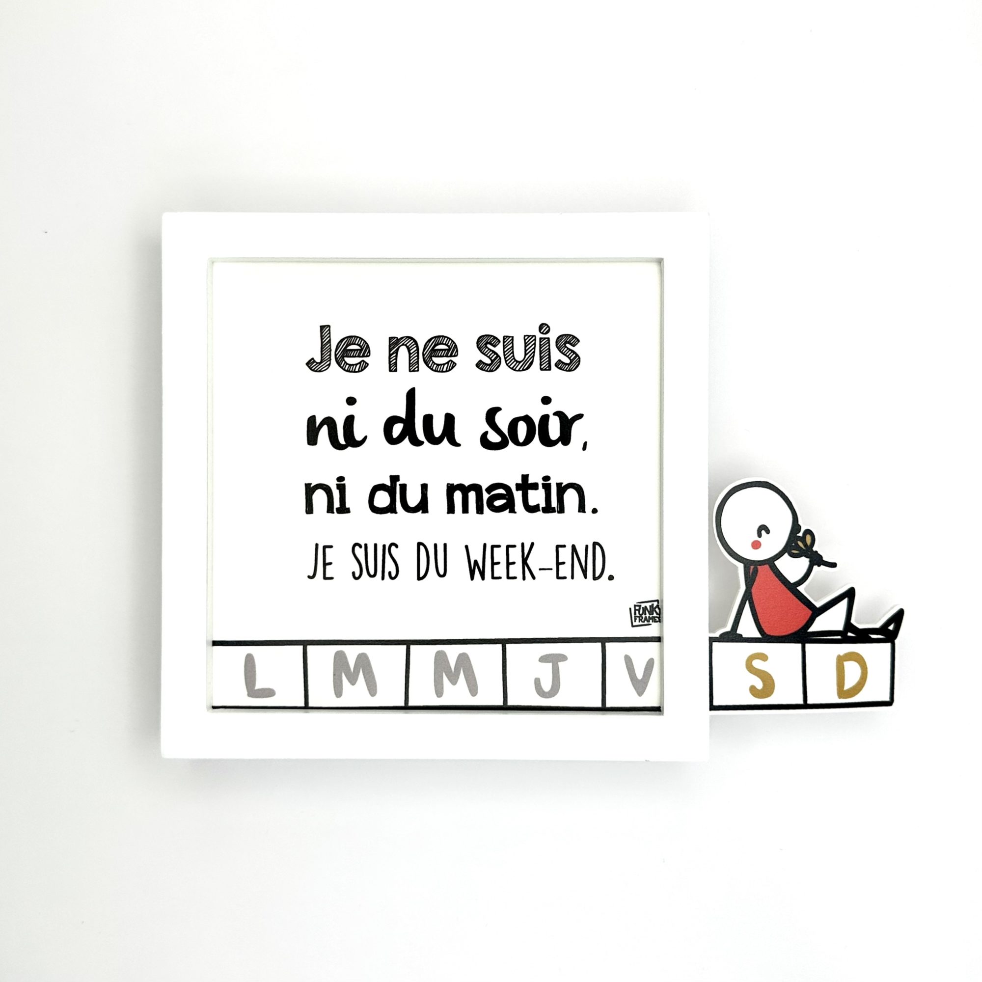 Funky Frames Le weekend cadre blanc