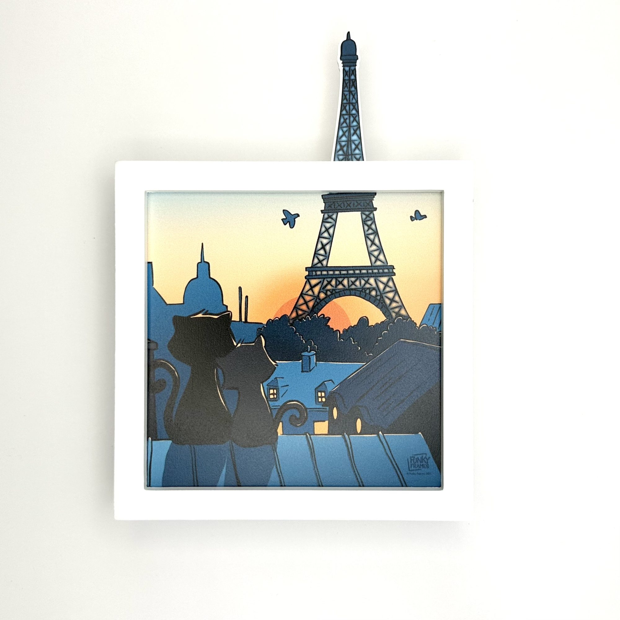 Funky Frames Les chamoureux cadre blanc