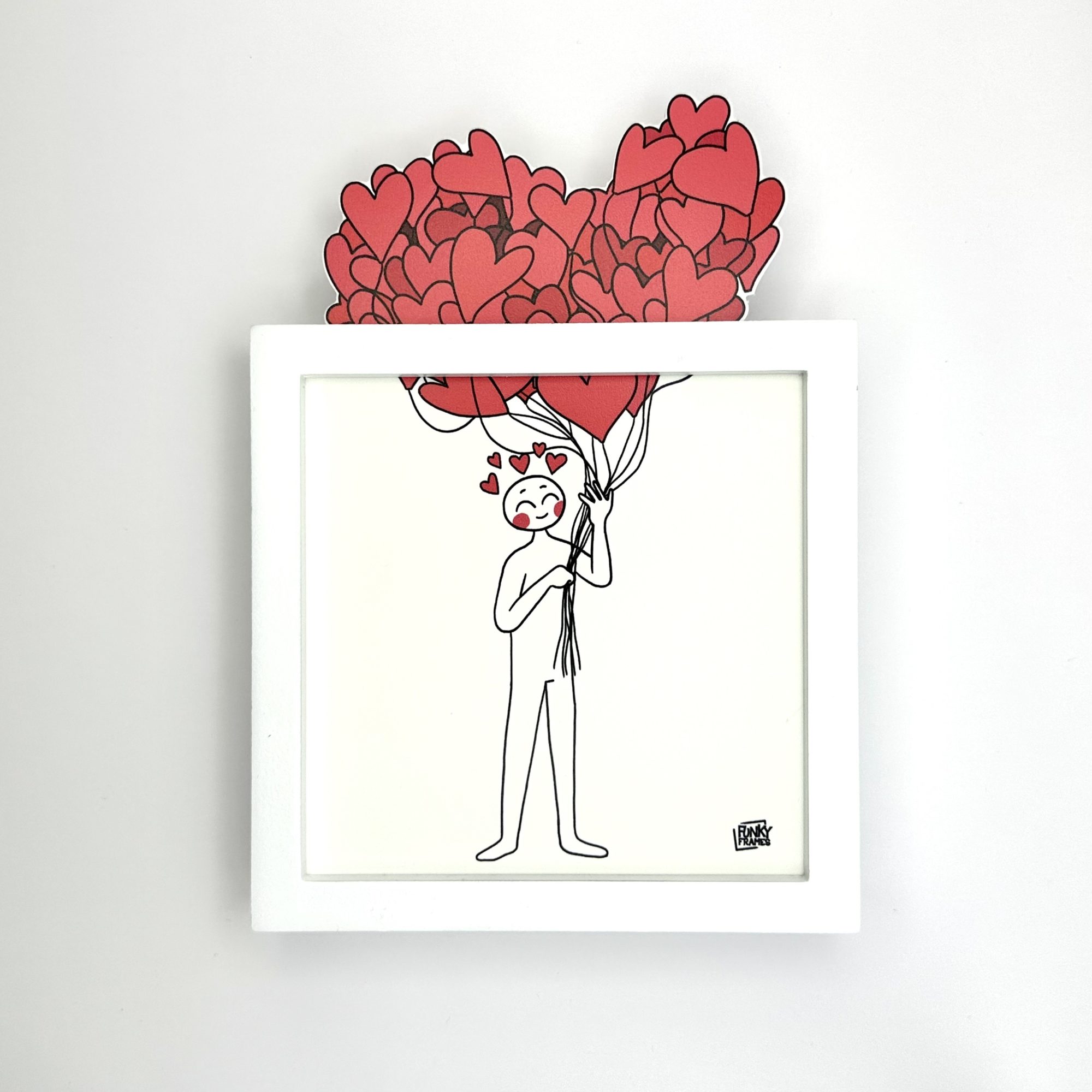 Funky Frames Love is in the Air cadre blanc