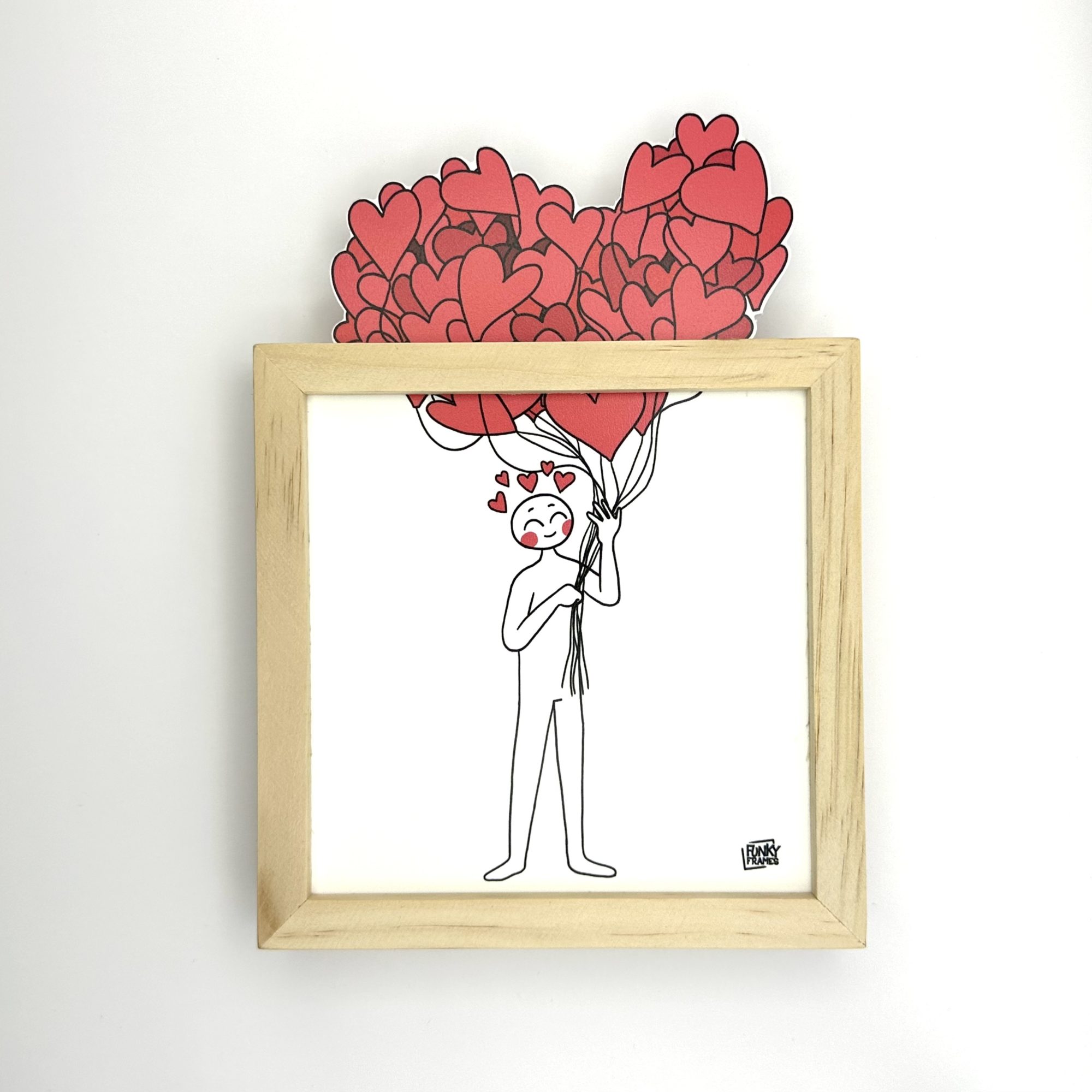 Funky Frames Love is in the Air cadre bois