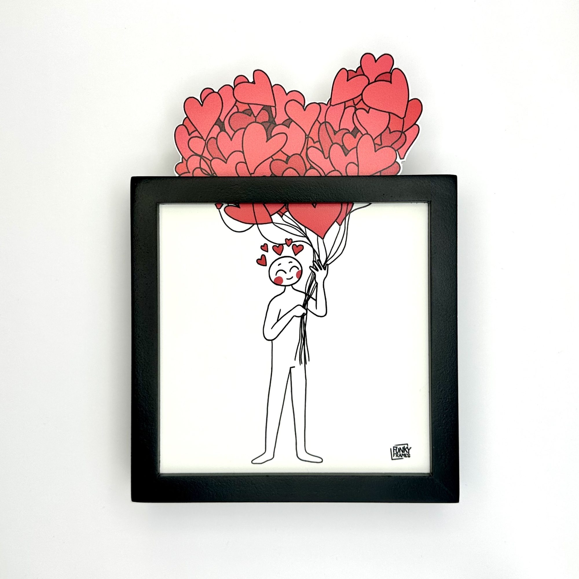 Funky Frames Love is in the Air cadre noir