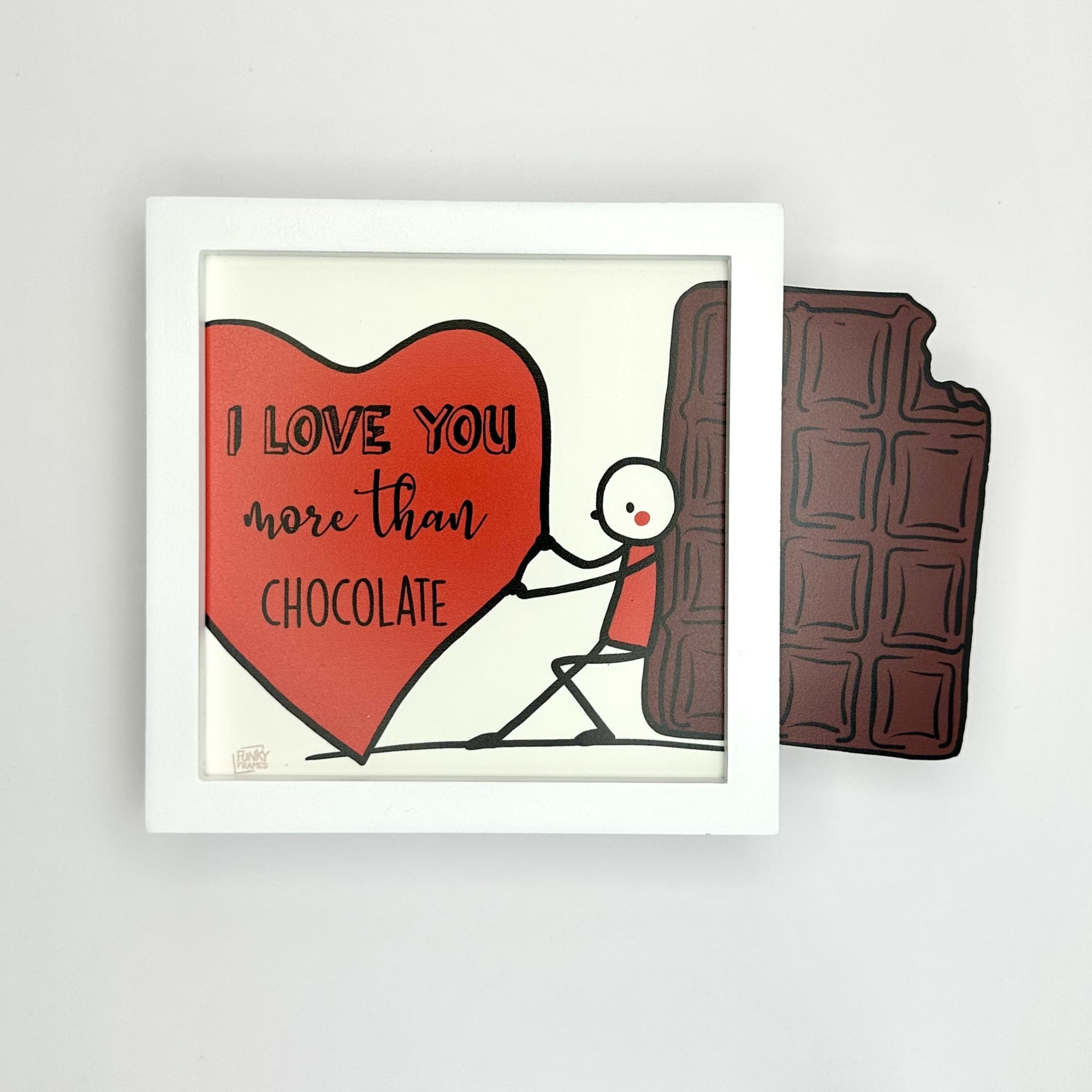 Funky Frames Love you more cadre blanc