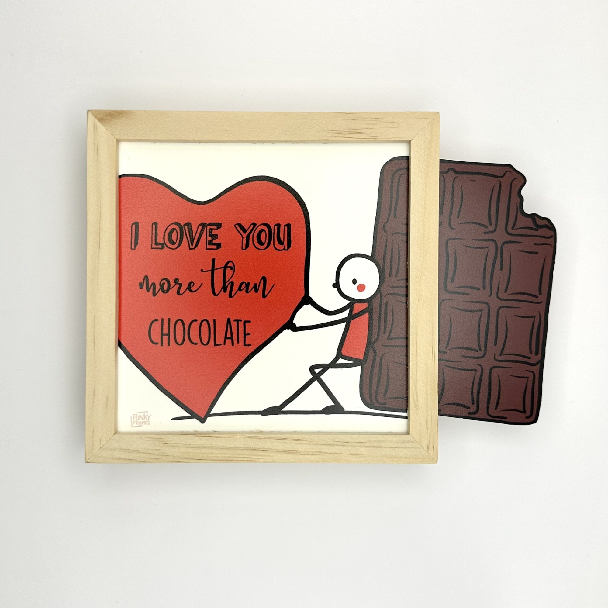 Funky Frames Love you more cadre bois
