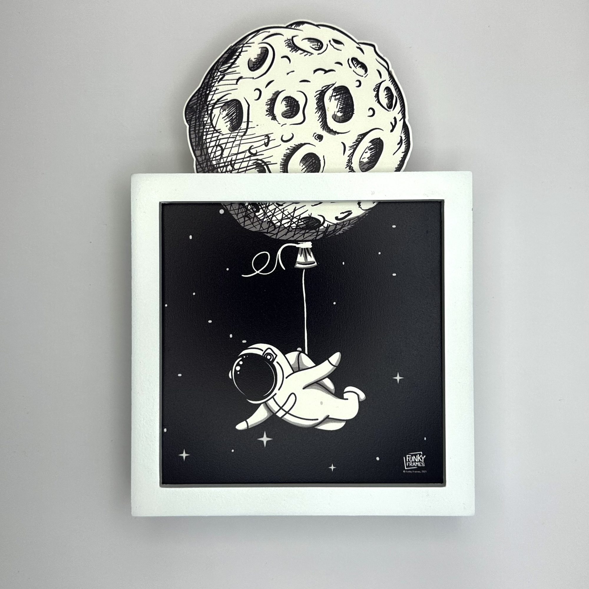 Funky Frames Mand & the Moon cadre blanc