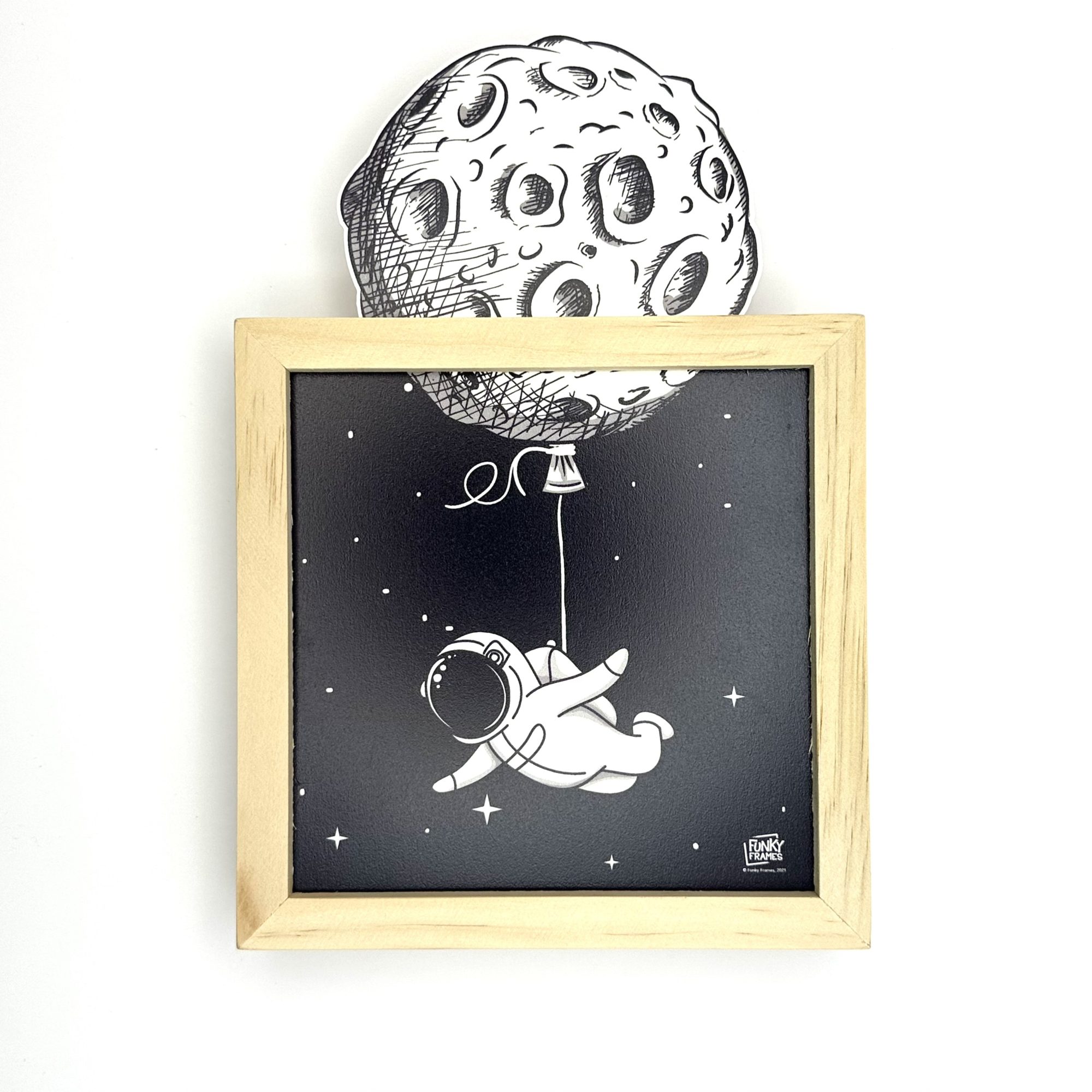 Funky Frames Mand & the Moon cadre bois