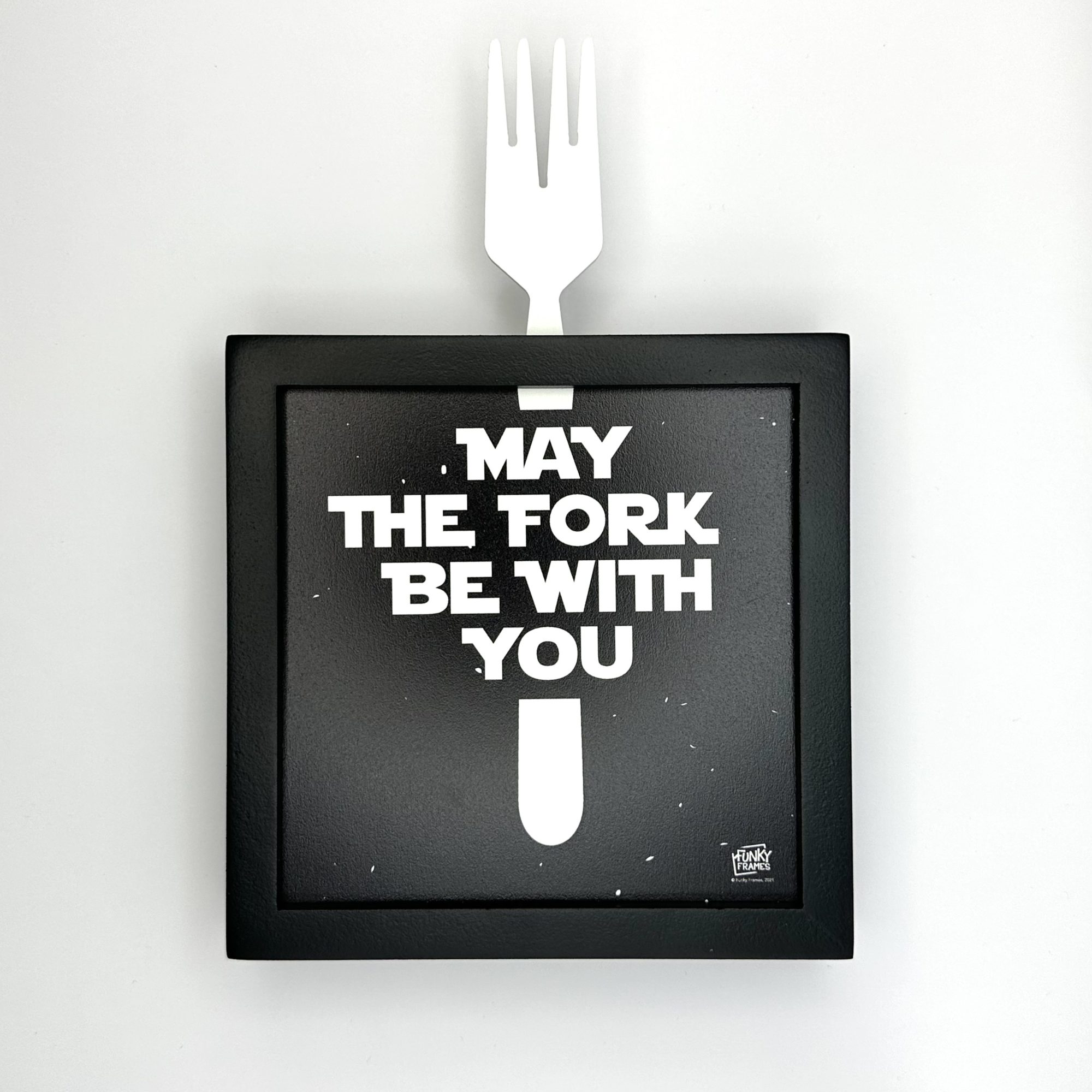 Funky Frames May the Fork cadre noir