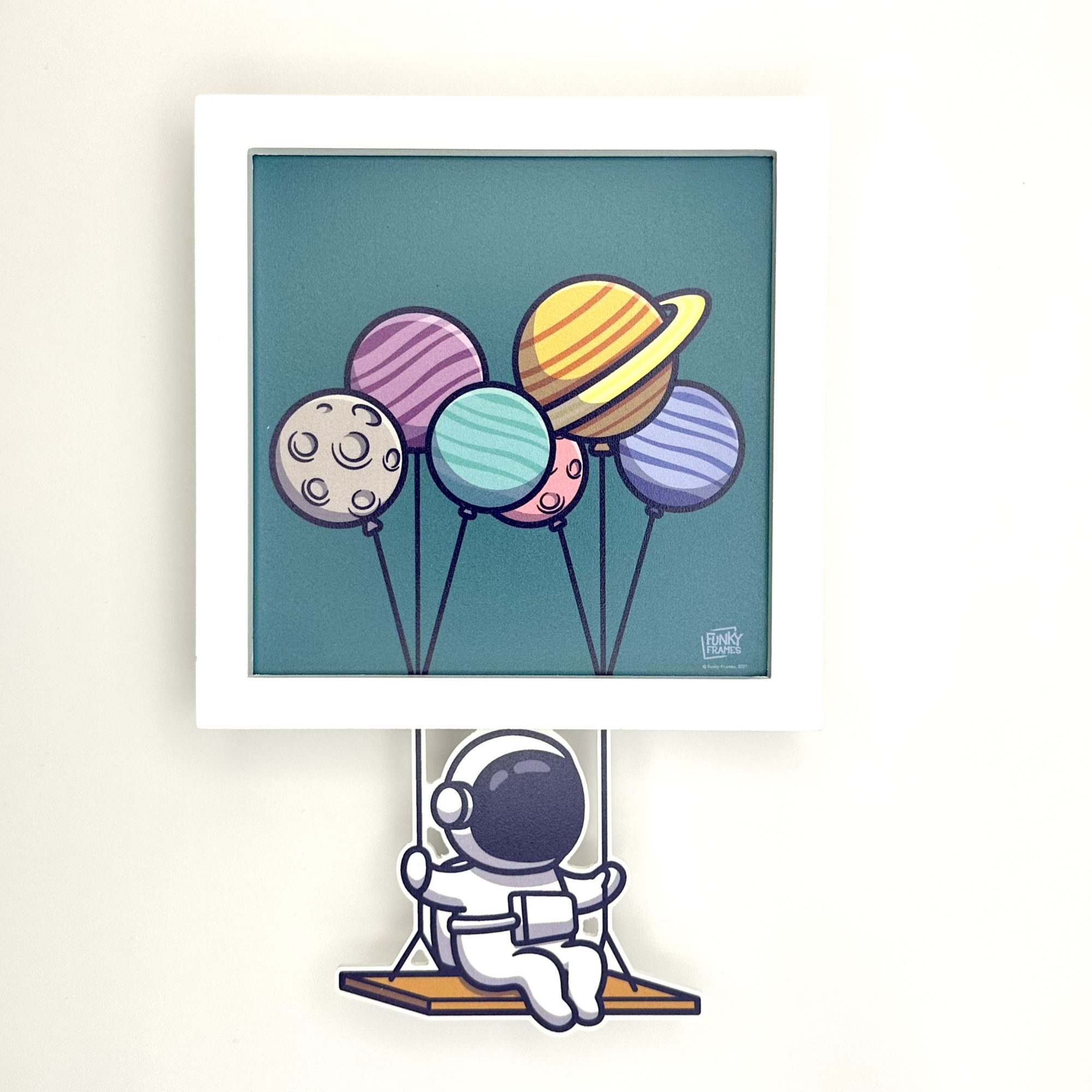 Funky Frames My planets cadre blanc