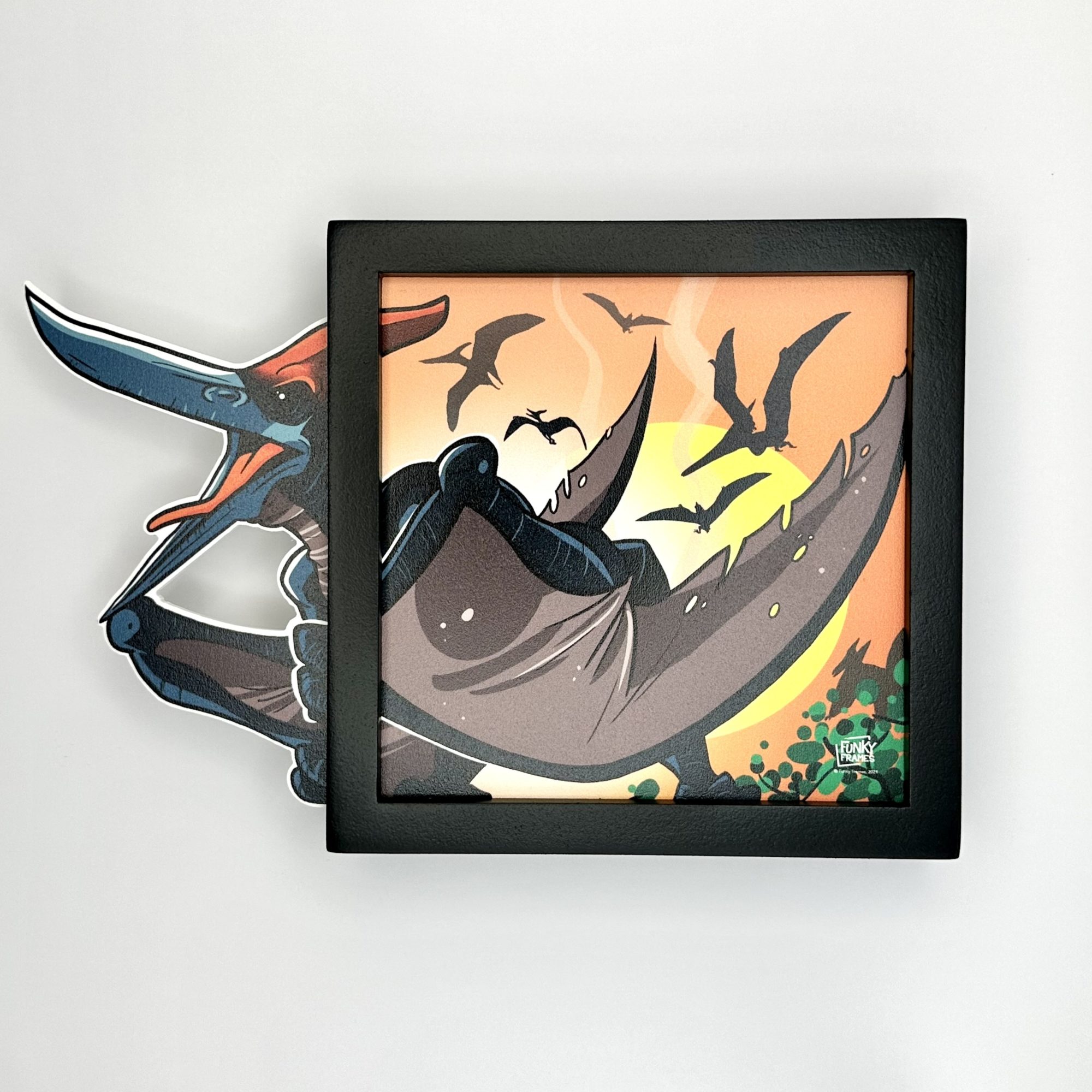 Funky Frames Ptéranodon cadre noir