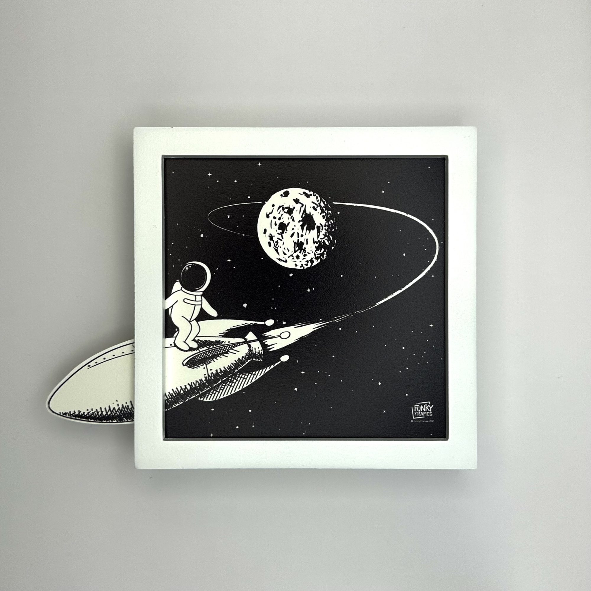 Funky Frames Rocket Man cadre blanc