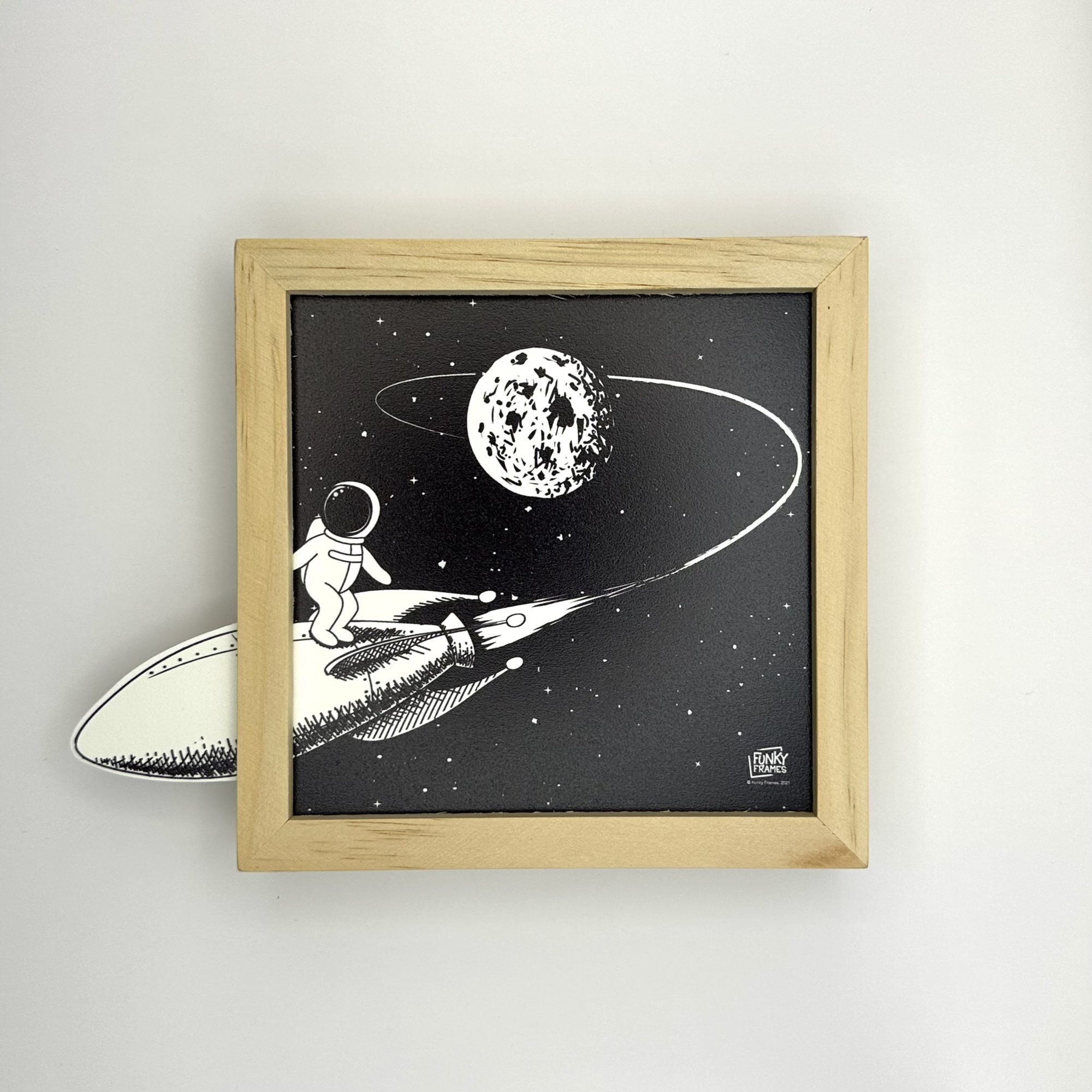 Funky Frames Rocket Man cadre bois