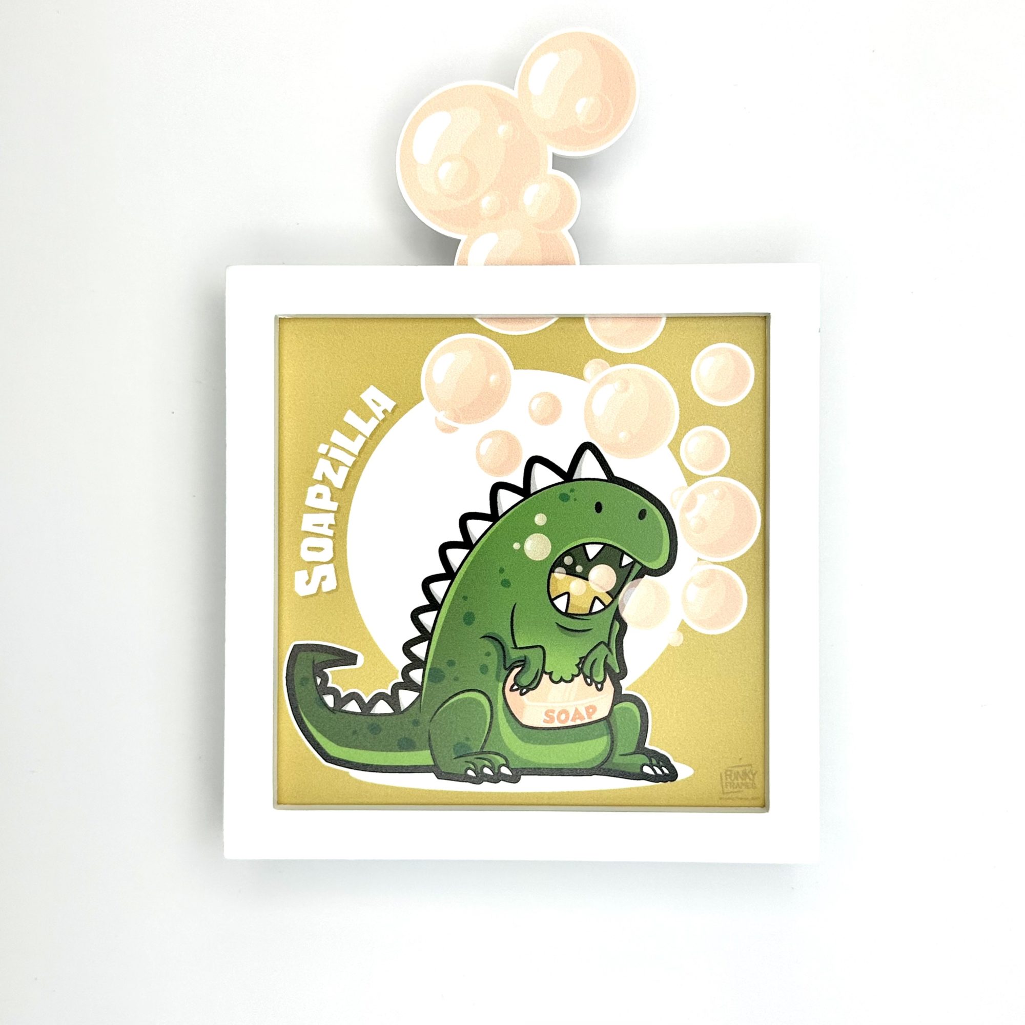 Funky Frames Soapzilla cadre blanc