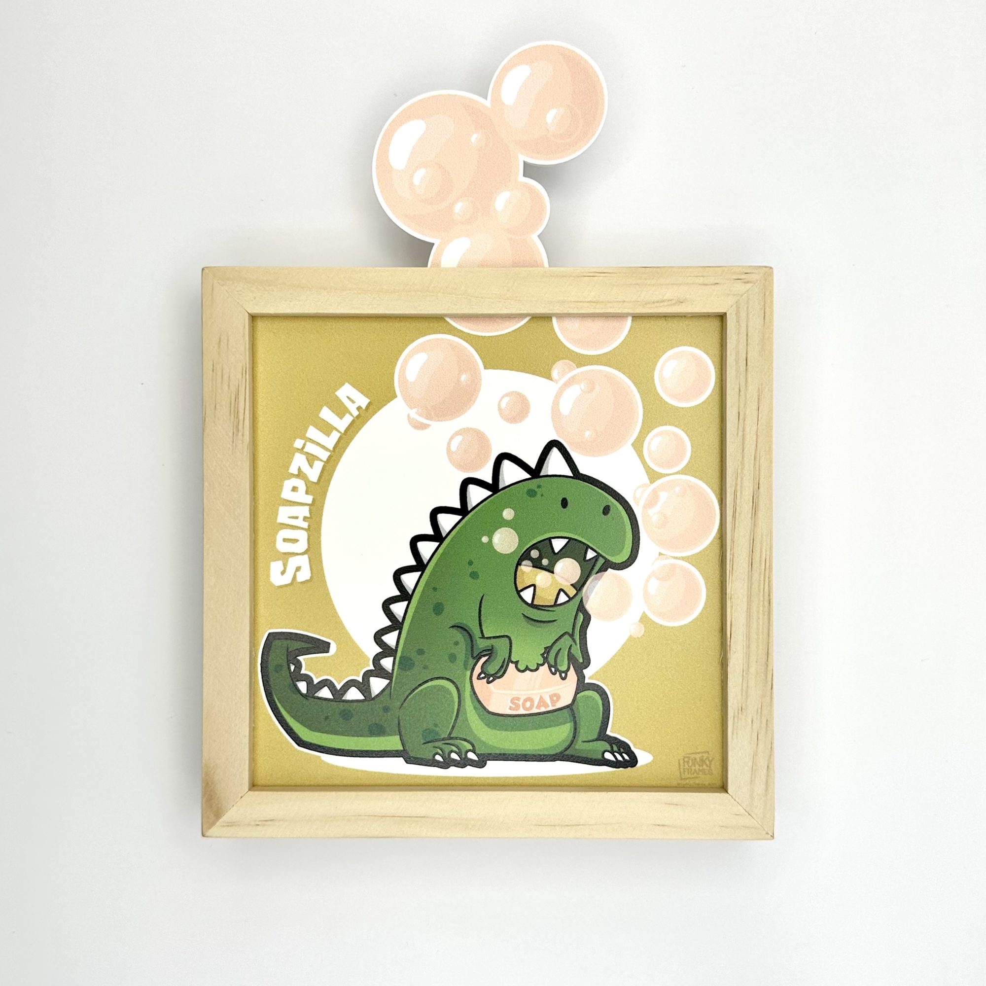 Funky Frames Soapzilla cadre bois