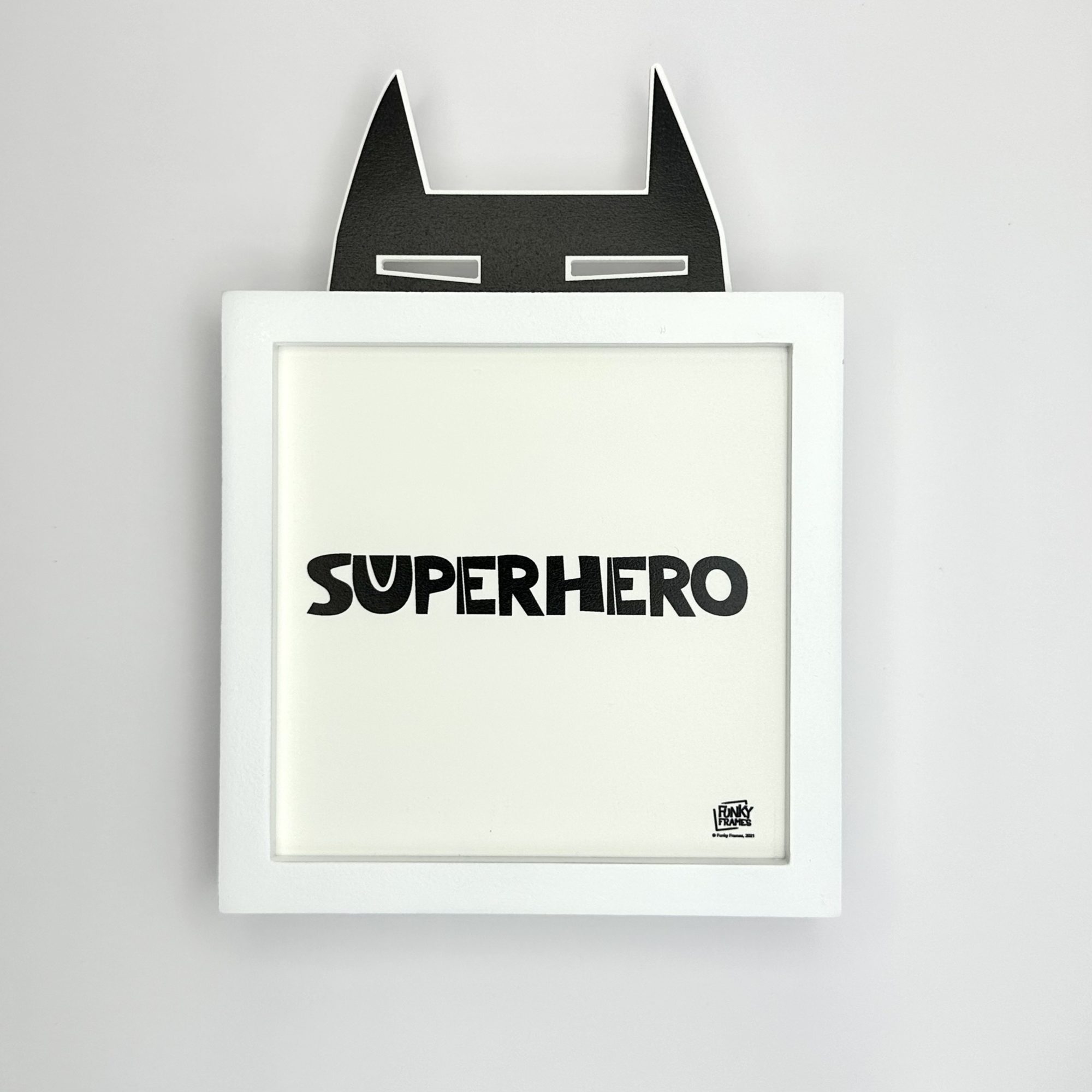 Funky Frames Superhero cadre blanc