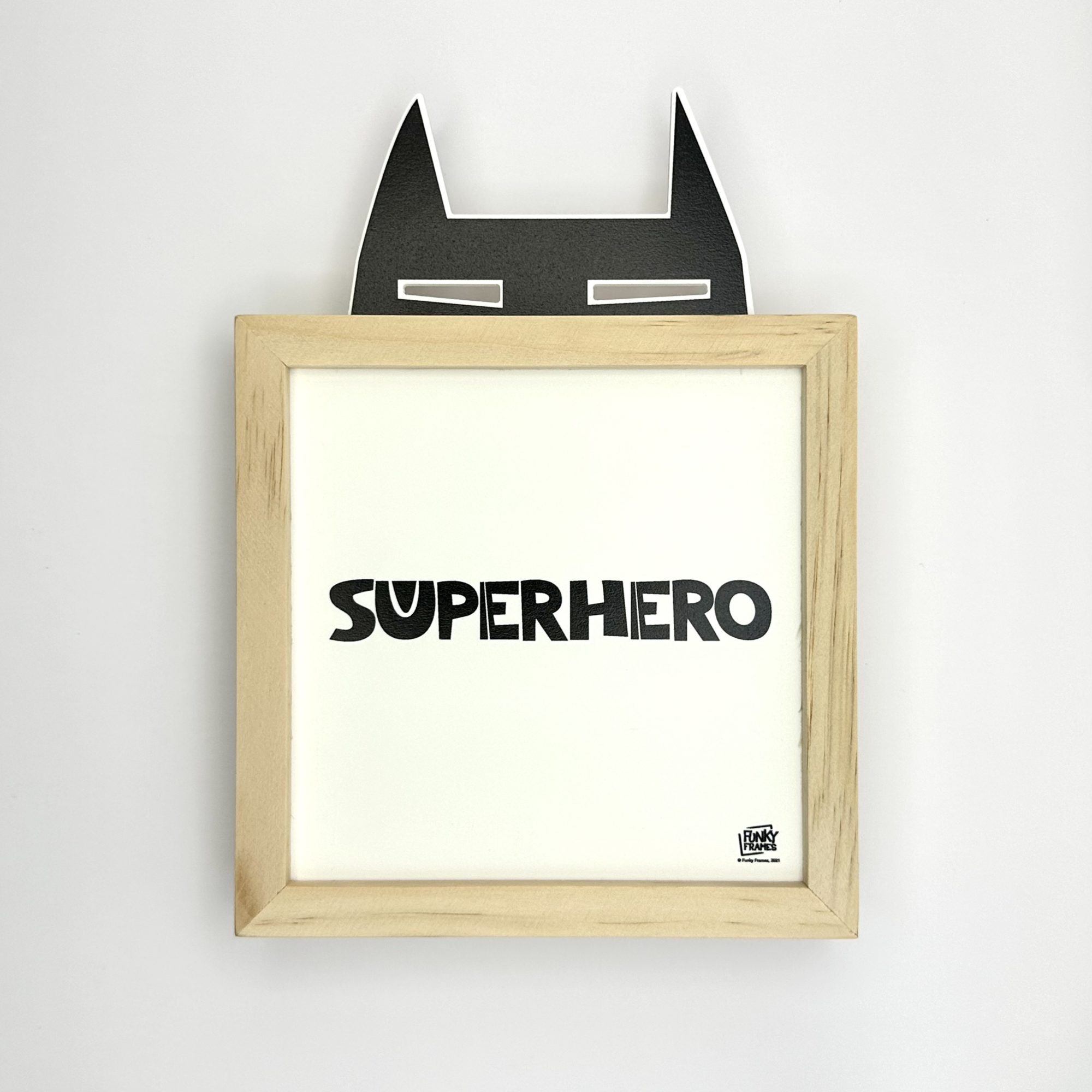 Funky Frames Superhero cadre bois