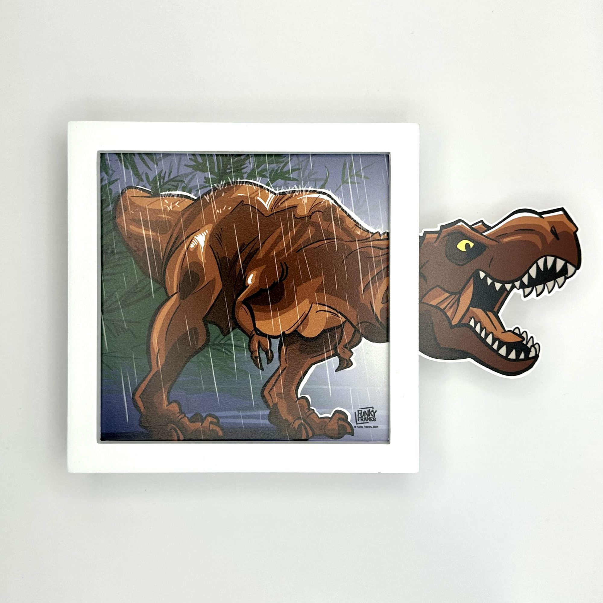 Funky Frames T-Rex cadre blanc