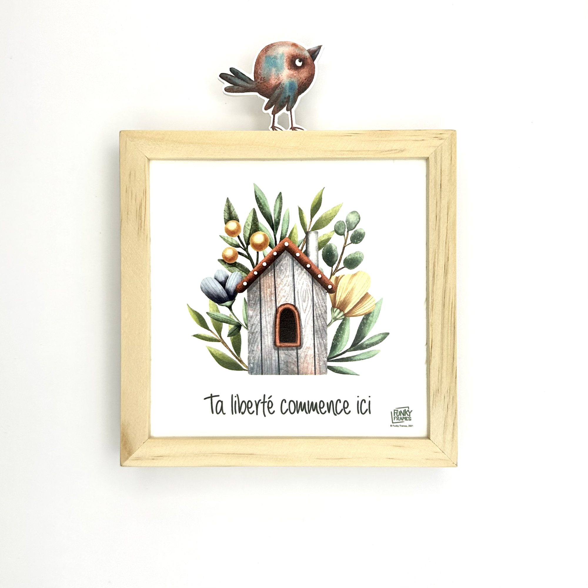 Funky Frames Ta liberté cadre bois