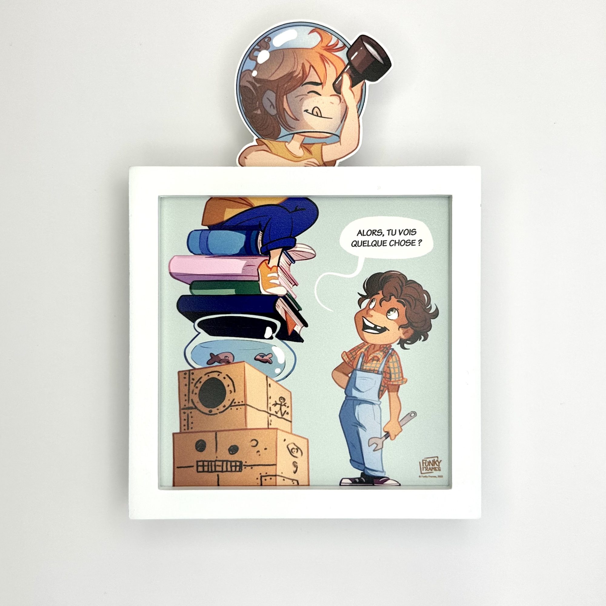 Funky Frames Vers les étoiles cadre blanc