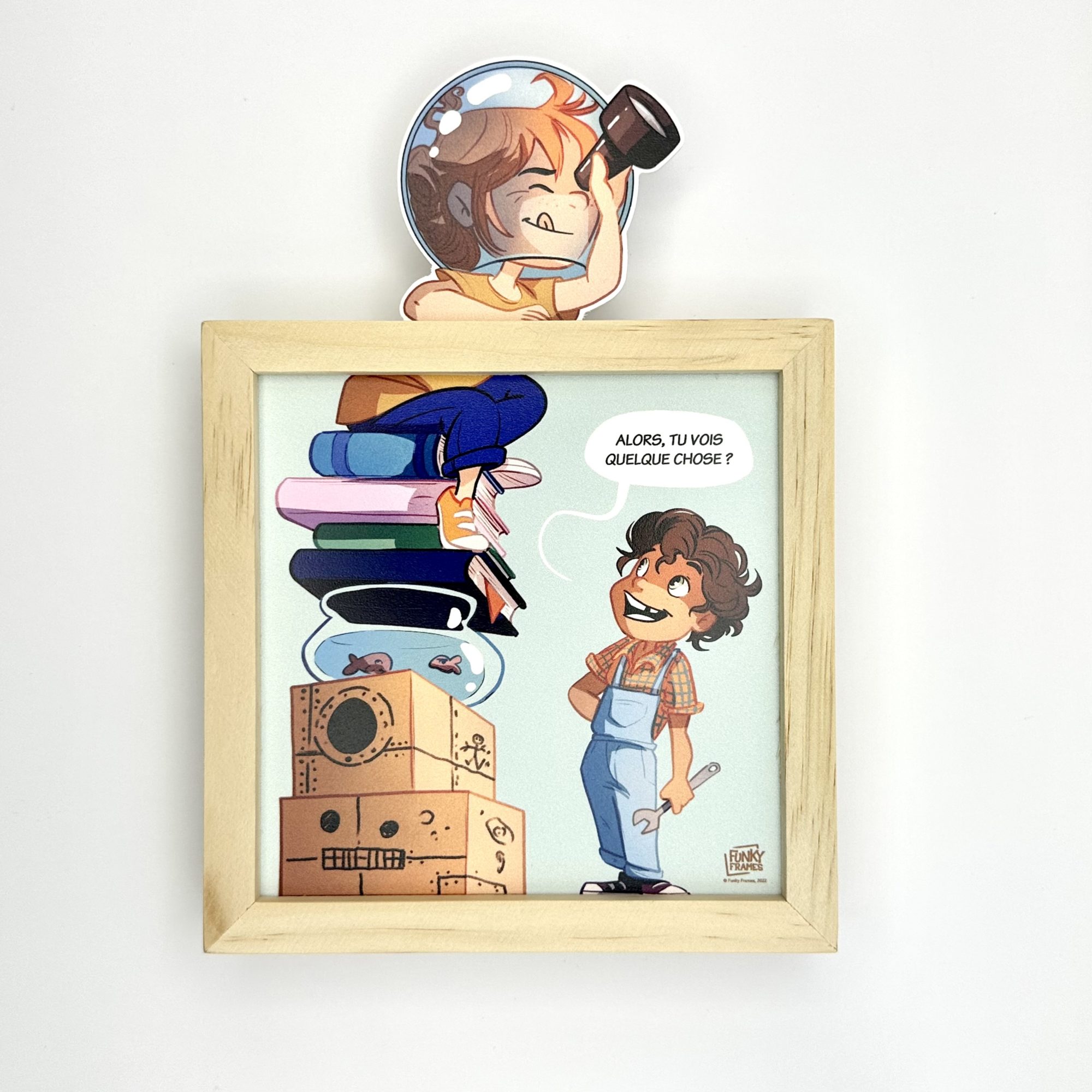 Funky Frames Vers les étoiles cadre bois