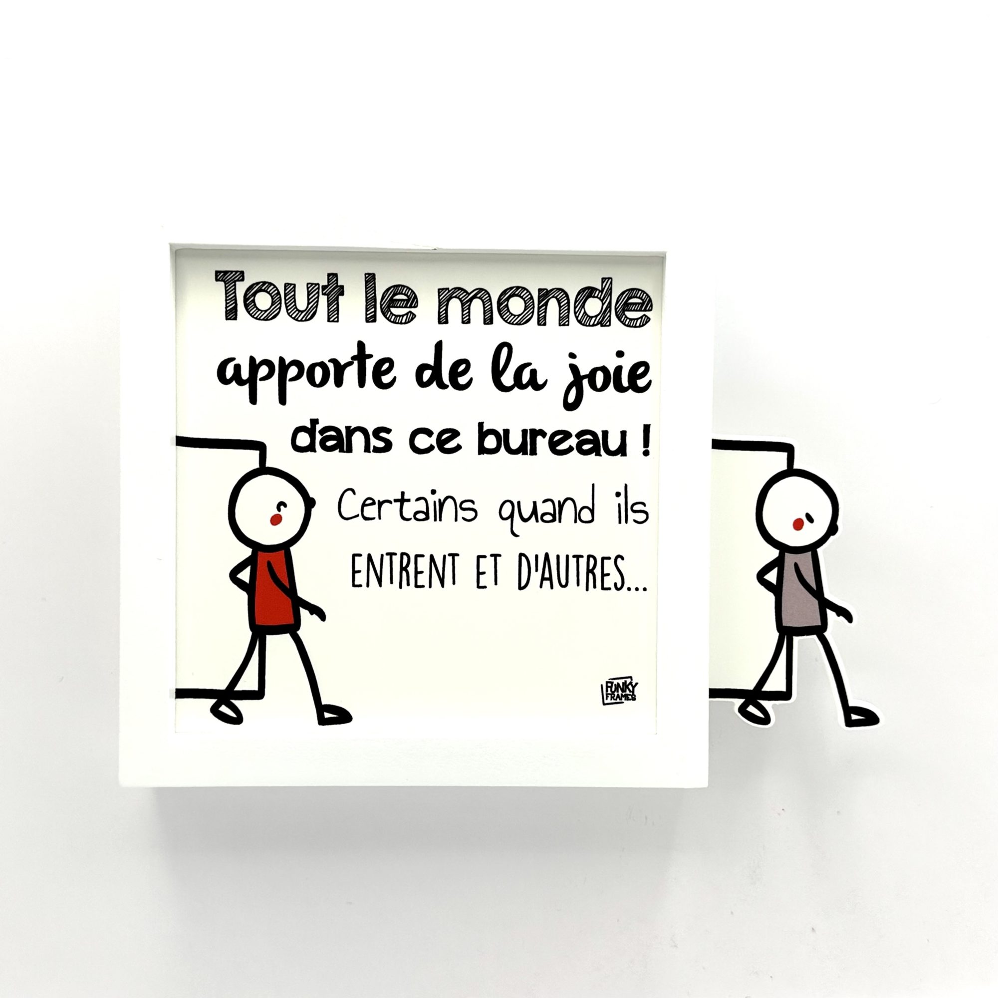 Funky Frames Le bureau cadre blanc